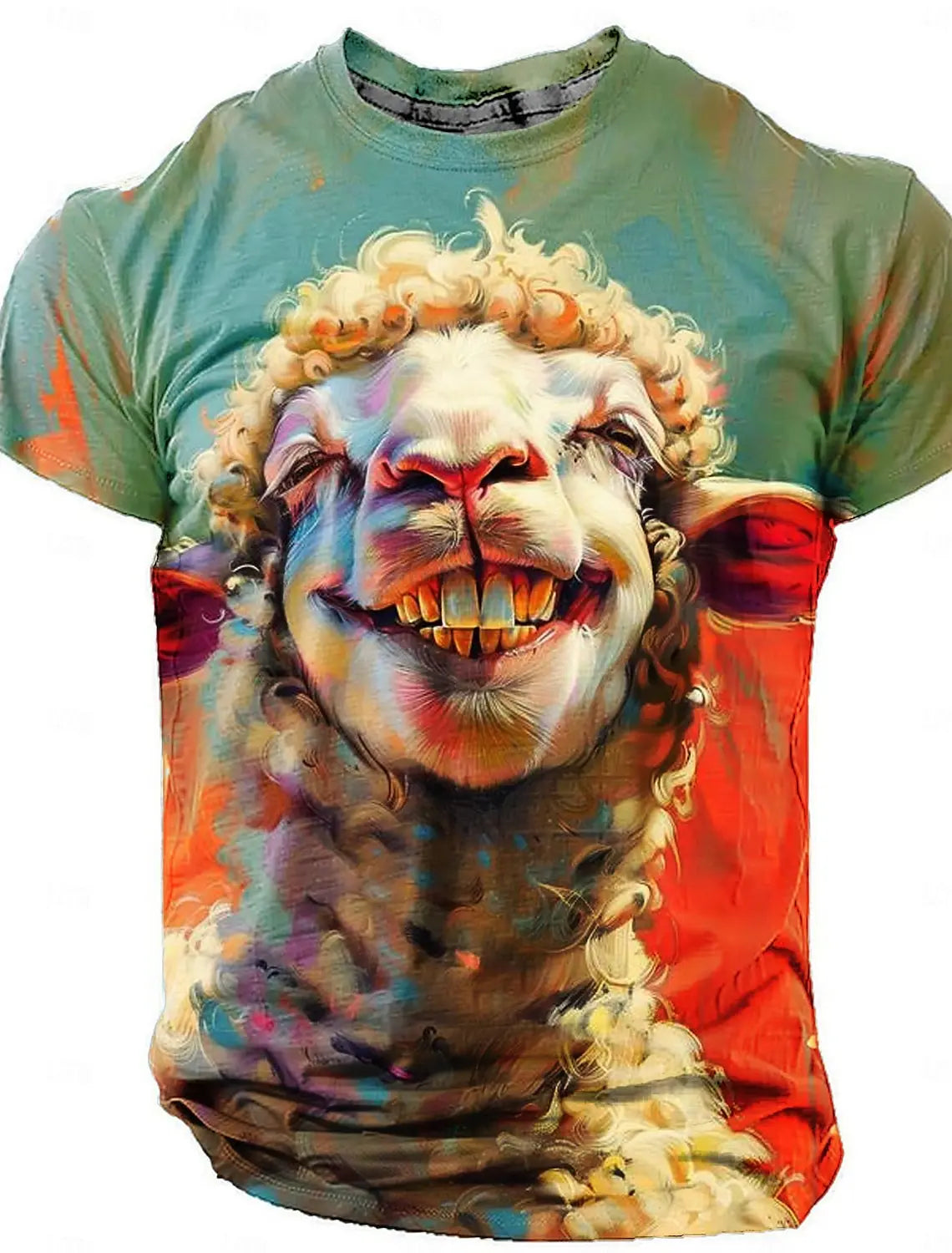 Men's Animal Funny T Shirt Short Sleeve T shirt 3D Print O-Neck Shirt Exaggerated Designer Party Summer Casual Clothing Apparel