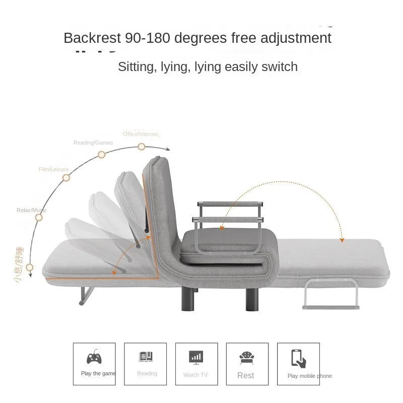 Simple Fabric Folding Sofa & Bed Dual Purpose-2