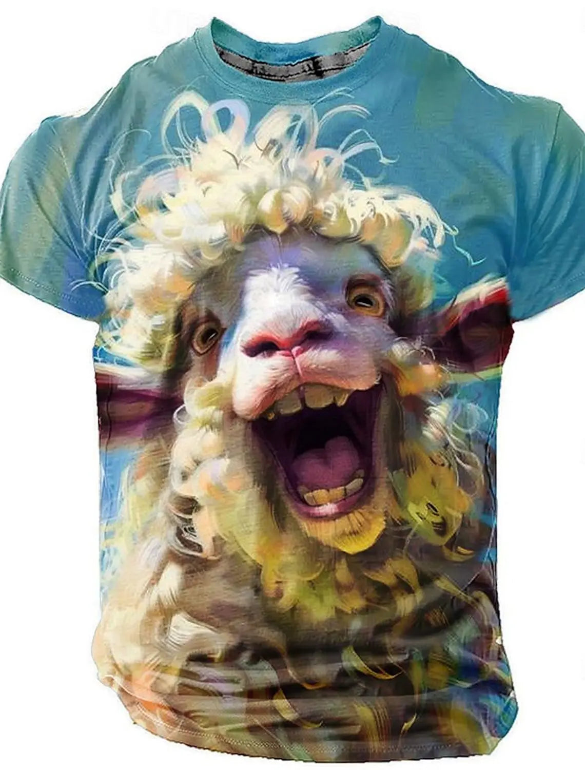 Men's Animal Funny T Shirt Short Sleeve T shirt 3D Print O-Neck Shirt Exaggerated Designer Party Summer Casual Clothing Apparel