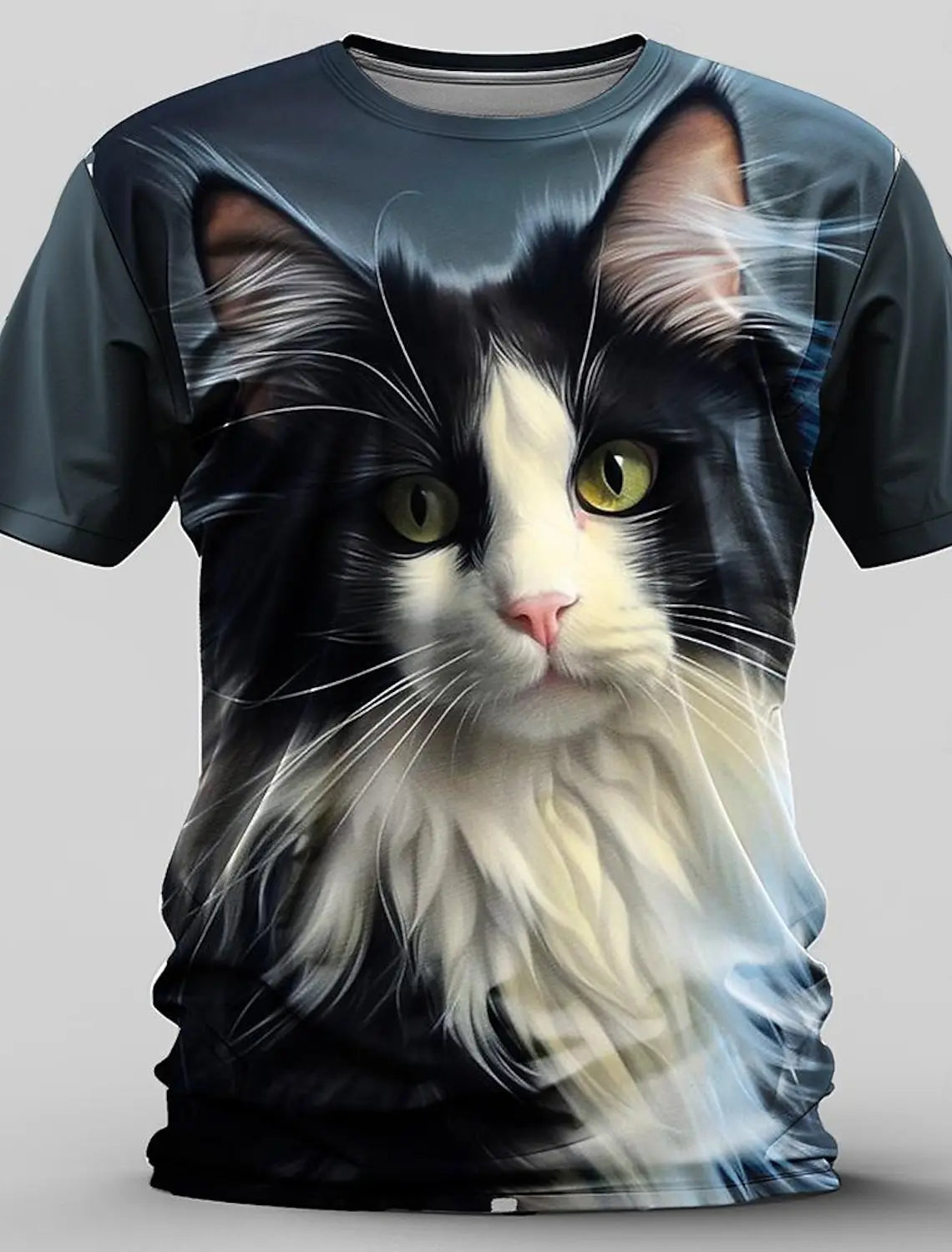Men's Animal Funny T Shirt Short Sleeve T shirt 3D Print O-Neck Shirt Exaggerated Designer Party Summer Casual Clothing Apparel