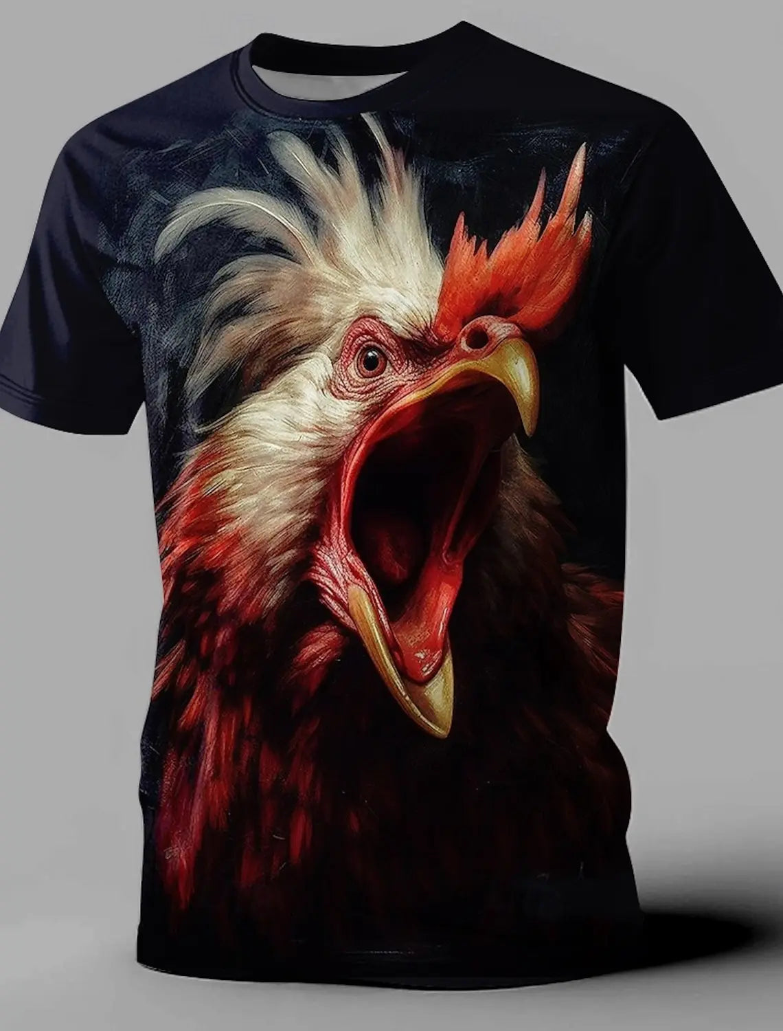 Men's Animal Funny T Shirt Short Sleeve T shirt 3D Print O-Neck Shirt Exaggerated Designer Party Summer Casual Clothing Apparel