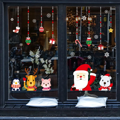 Merry Christmas & New Year 2025 Decoration – Festive Wall & Window Stickers, Ornaments, and Garland