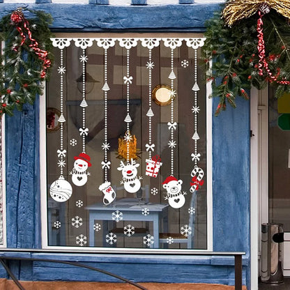 Merry Christmas & New Year 2025 Decoration – Festive Wall & Window Stickers, Ornaments, and Garland