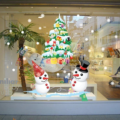 Merry Christmas & New Year 2025 Decoration – Festive Wall & Window Stickers, Ornaments, and Garland