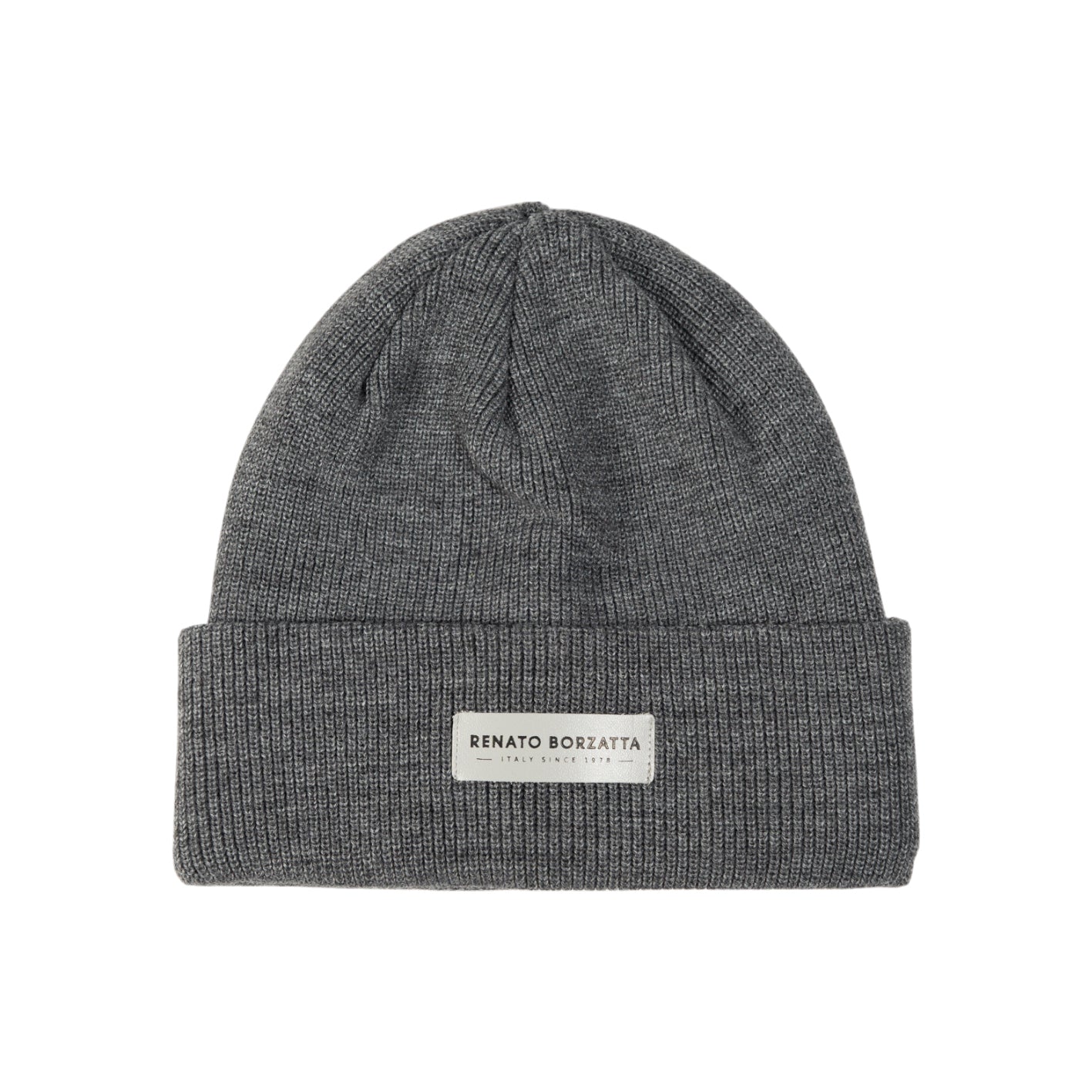 Gray Melange Wool Beanie – Made in Italy