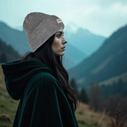 Gray Melange Wool Beanie – Made in Italy