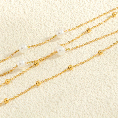 Clover Pearl Necklace