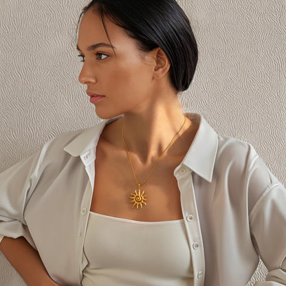 Sun Pendant Necklace