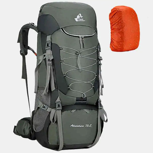 75L Camping Backpack  Waterproof Rucksack Green-0