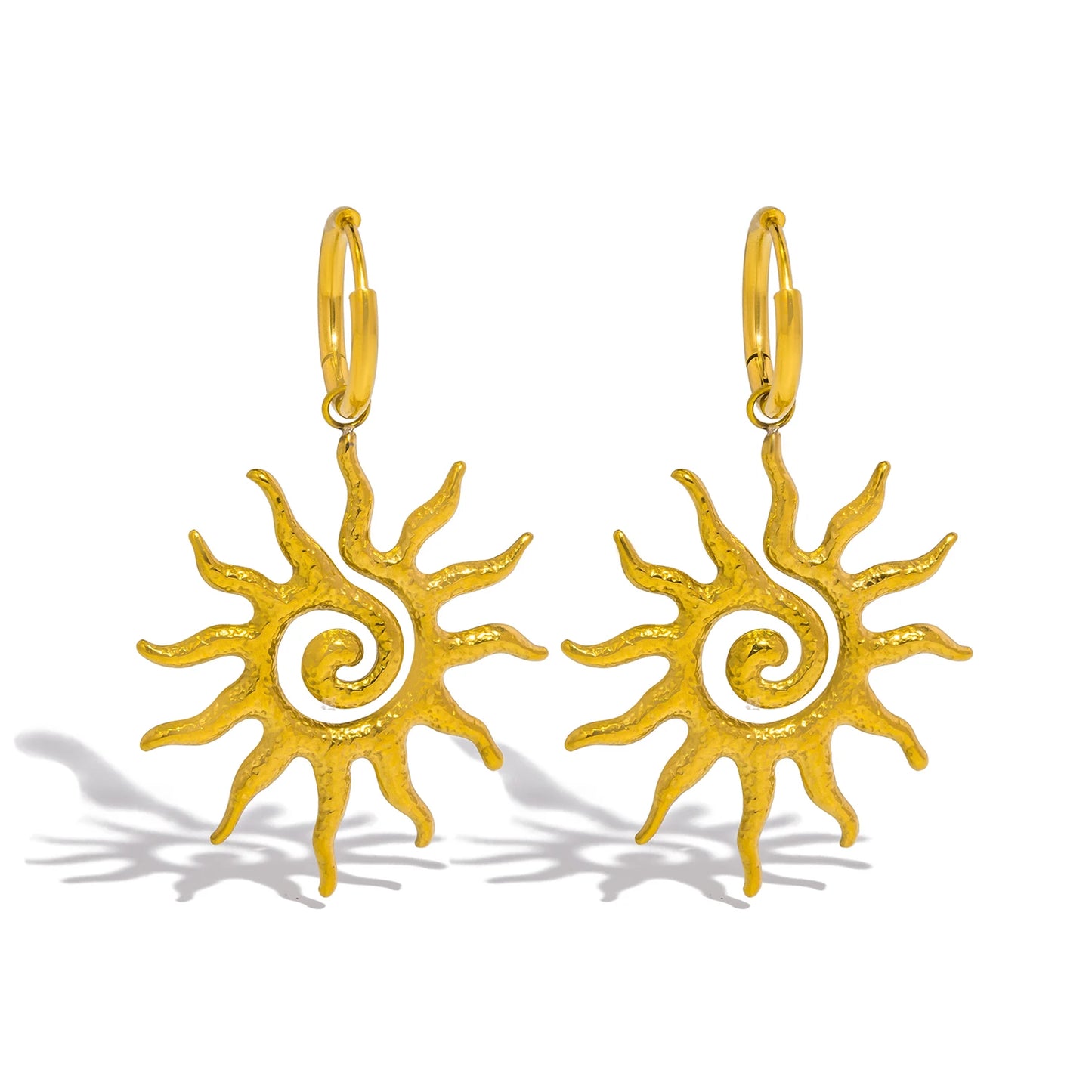 Sun Spiral Earrings