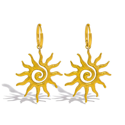 Sun Spiral Earrings