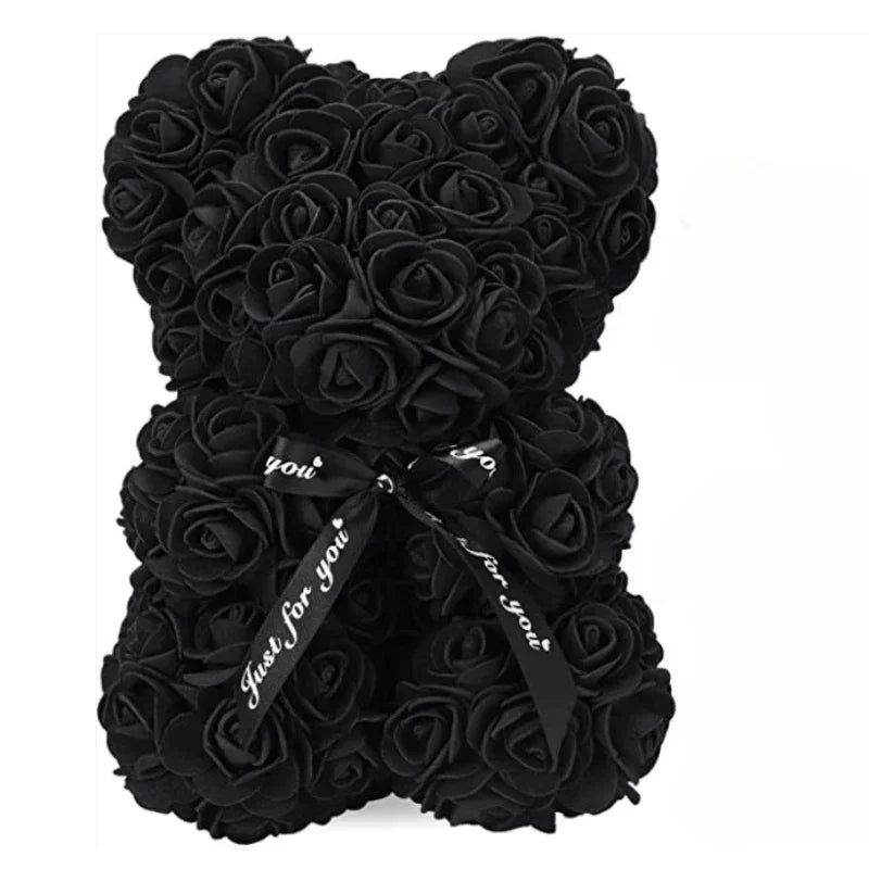 Eternal Rose Teddy Bear Gift – Romantic Flower Keepsake