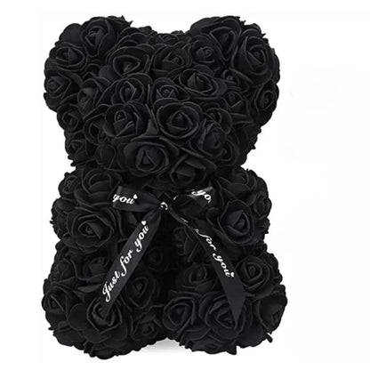 Eternal Rose Teddy Bear Gift – Romantic Flower Keepsake