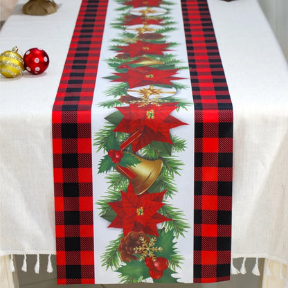 Merry Christmas Table Runner – Festive Holiday Table Decor for Kitchen & Dining, Christmas & New Year 2024