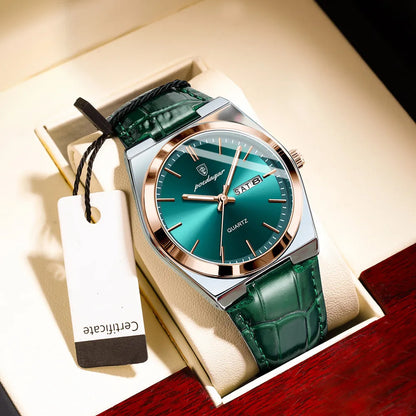 Poedagar™ Elite Stainless Steel Men’s Watch — Waterproof & Luminous