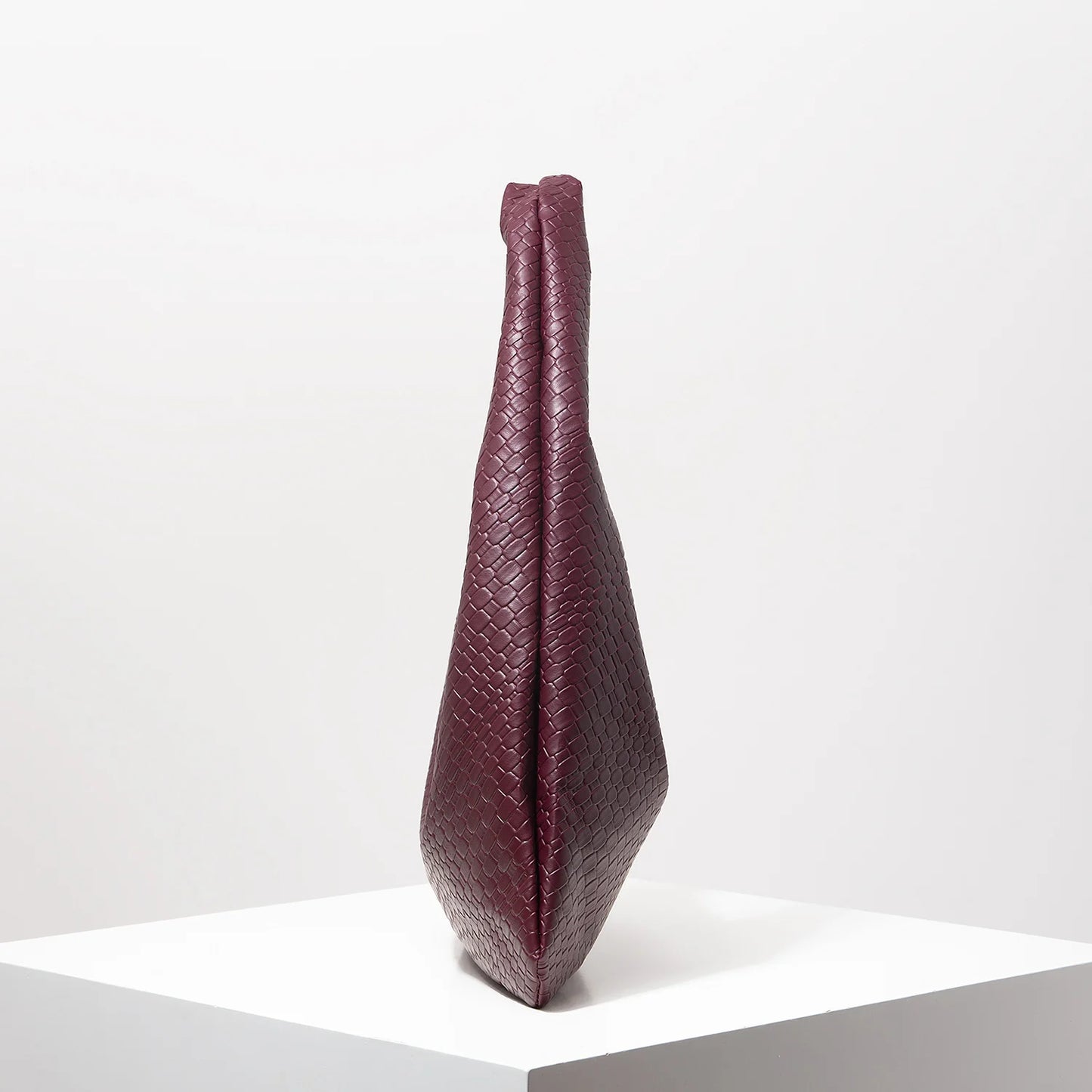 Vintage Woven Crescent Shoulder Bag